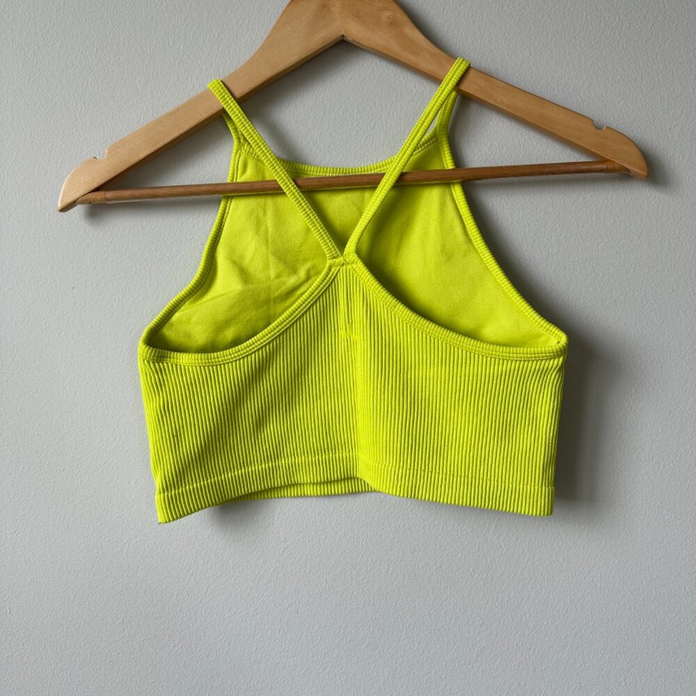 JoyLab High-Neck Cropped Ribbed Support Top | Small - Picture 2 of 3